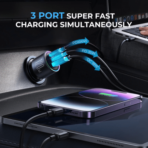Joyroom Fast Car Charger 3 Port
